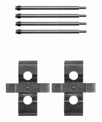 HELLA PAGID 8dz355203491 -  Комплектующие, колодки дискового тормоза